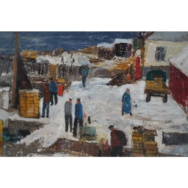 INGEGERD LINDER (インゲヤード・リンダー) | Landscape | Oil painting 油絵 北欧 スウェーデン ミッドセンチュリー MDC