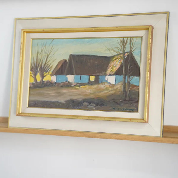 HJALMAR LINDBLOM (ヤルマール・リンドブロム) | Odegard | Oil painting 油絵 北欧 スウェーデン ミッドセンチュリー MDC