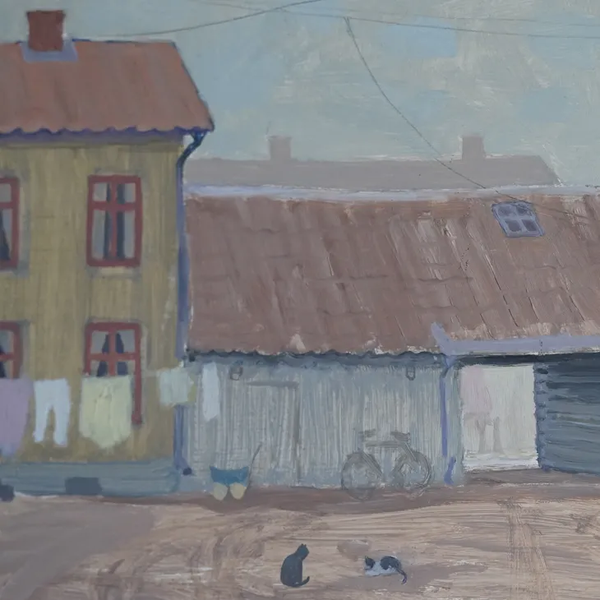 STERN (スターン) | Neighbourhood | Oil painting 油絵 北欧 スウェーデン ミッドセンチュリー MDC