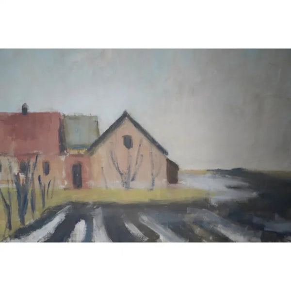 GUSTAV RUDBERG (グスタフ・ルードバーグ) | Studio View, Hven | Oil painting 油絵 北欧 スウェーデン ミッドセンチュリー MDC