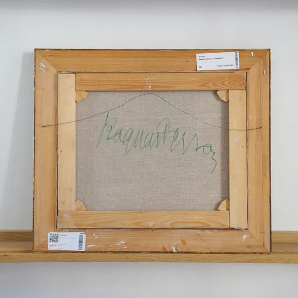 RAGNAR PERSON (ラグナル・パーソン) | In the Train Compartment | Oil painting 油絵 北欧 スウェーデン ミッドセンチュリー MDC