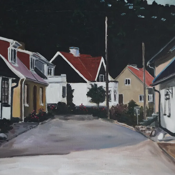 HJALMAR LINDBLOM (ヤルマール・リンドブロム) | Alabodarna | Oil painting 油絵 北欧 スウェーデン ミッドセンチュリー MDC