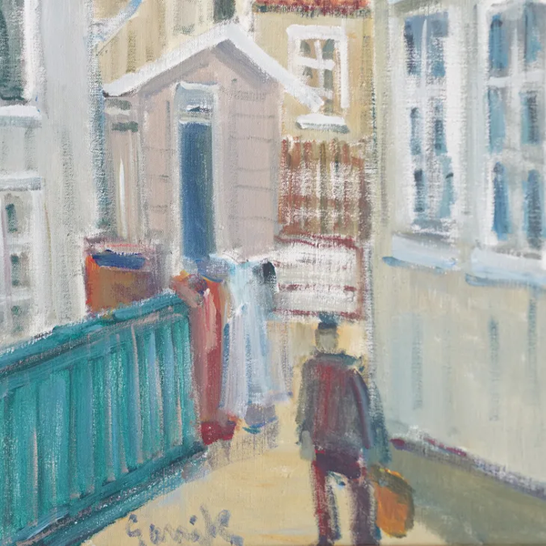 TAGE GARVIK (ターゲ・ガーヴィック) | Stryso-Tangen | Oil painting 油絵 北欧 スウェーデン ミッドセンチュリー MDC