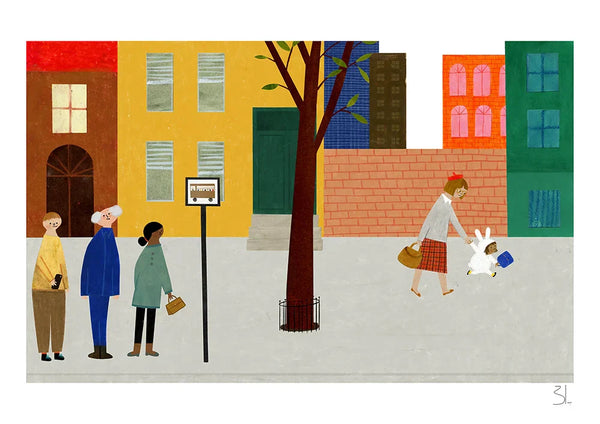 BLANCA GOMEZ | Hop to School print | アートプリント/ポスター【受注発注/納期約2ヶ月】