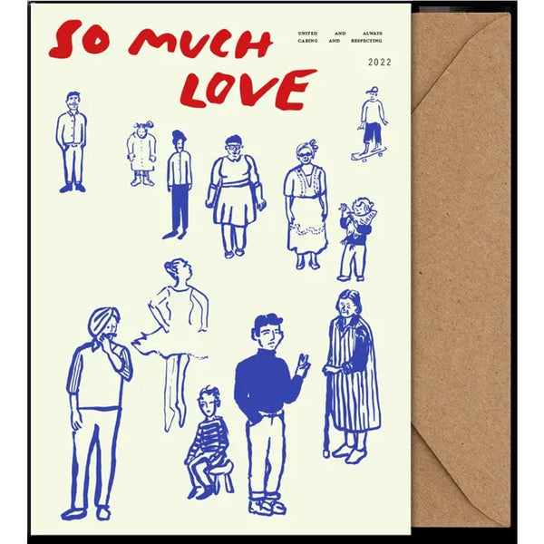PAPER COLLECTIVE | SO MUCH LOVE (All The Way To Paris) | A5 アートプリント/アートポスター グリーティングカード 北欧 デンマーク