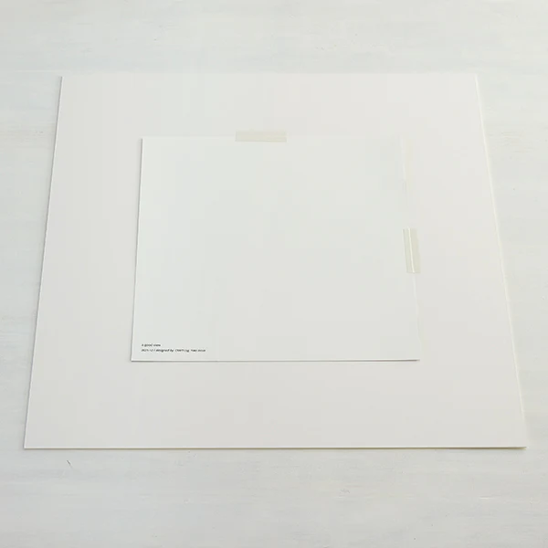 a good view | アートフレーム 50x50cm ナチュラル+額装マット(ポスター30用)| ポスターフレーム 額縁 木製