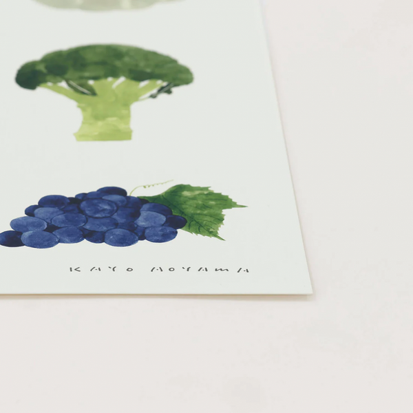 a good view | VEGETABLES | 北欧 アートポスター ベジタブルズ おしゃれ リビング 青山佳世 KAYO AOYAMA