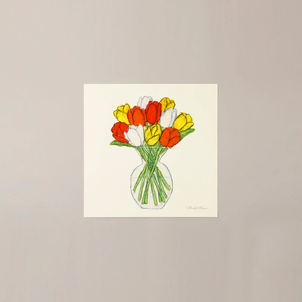 a good view | チューリップ (ivory) | 北欧 アートポスター おしゃれ リビング 米津祐介