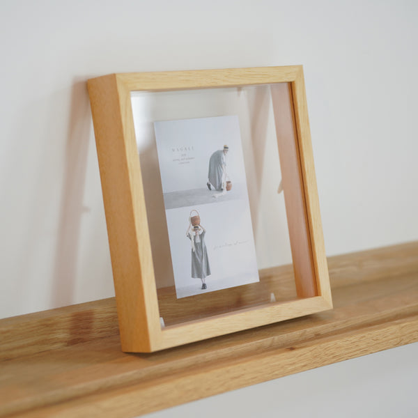 A.P.J. | クリアボックスフレーム 正方形サイズ 20角 30角 (ナチュラル/オーク/ホワイト) | 木製額縁
