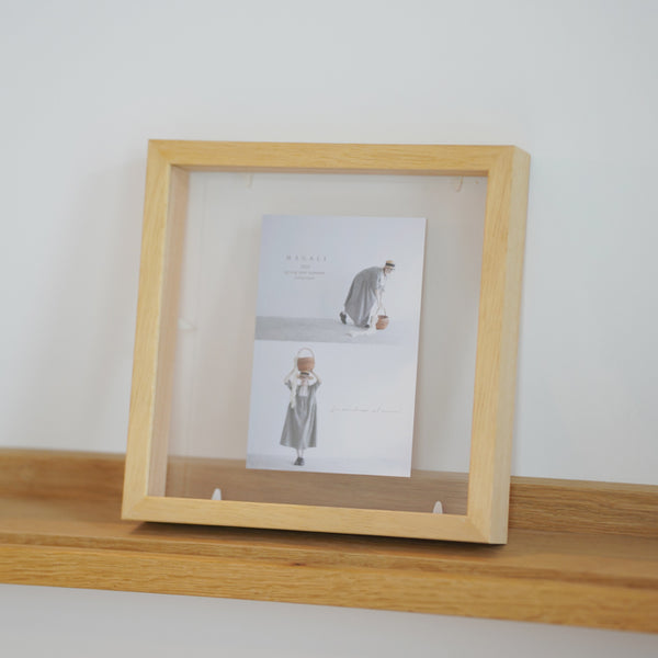 A.P.J. | クリアボックスフレーム 正方形サイズ 20角 30角 (ナチュラル/オーク/ホワイト) | 木製額縁