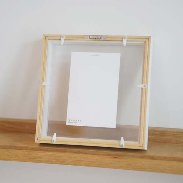 A.P.J. | クリアボックスフレーム 正方形サイズ 20角 30角 (ナチュラル/オーク/ホワイト) | 木製額縁