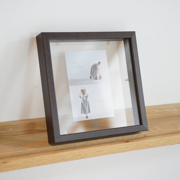 A.P.J. | クリアボックスフレーム 正方形サイズ 20角 30角 (ナチュラル/オーク/ホワイト) | 木製額縁