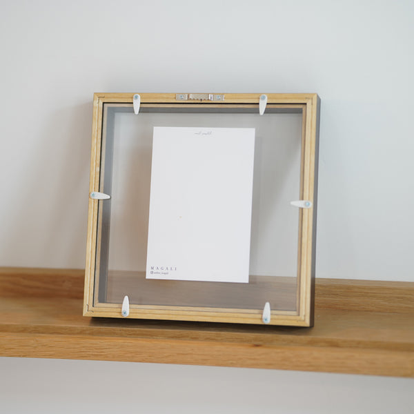 A.P.J. | クリアボックスフレーム 正方形サイズ 20角 30角 (ナチュラル/オーク/ホワイト) | 木製額縁