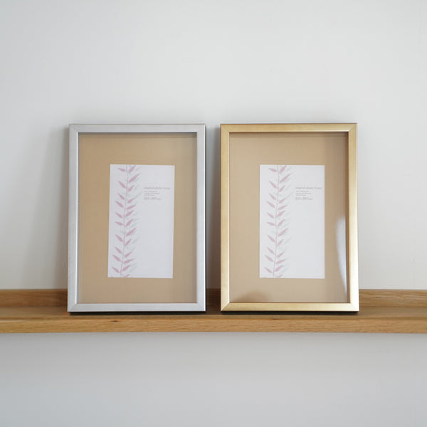 A.P.J. | クリアボックスフレーム A4/A3/太子サイズ (シャンパンゴールド/ヘアラインシルバー) | 木製額縁
