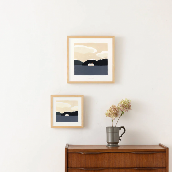 a good view | 昼のはじまり | 北欧 アートポスター おしゃれ リビング 大川菜々子