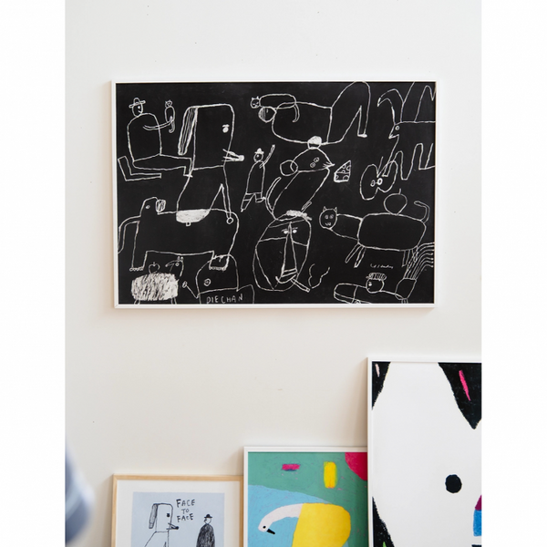 FINE LITTLE DAY | DOODLE DOO | アートプリント/ポスター (50x70cm) 北欧 インテリア デザイン リビング 波田佳子