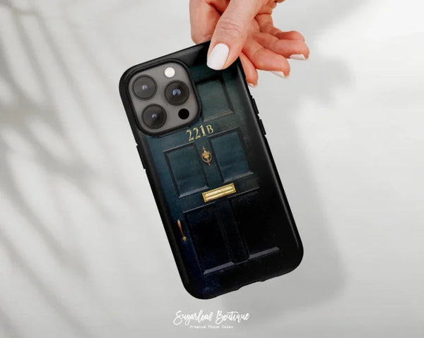 SUGARLOAF GRAPHICS | 221B SHERLOCK HOLMES DOOR | MagSafe iPhoneケース (iPhone 16/16 pro/16 pro max/15)