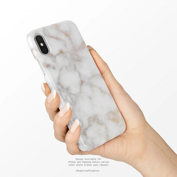 SUGARLOAF GRAPHICS | WHITE GOLD MARBLE | MagSafe iPhoneケース (iPhone 16/16 pro/16 pro max/15)