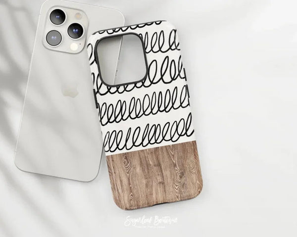 SUGARLOAF GRAPHICS | BOHO DOODLE STRIPE | MagSafe iPhoneケース (iPhone 16/16 pro/16 pro max/15)