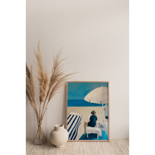 Art Alex | Mediterranean Beach Siesta 2 | A3 アートプリント/アートポスター 北欧 デンマーク 297x420mm