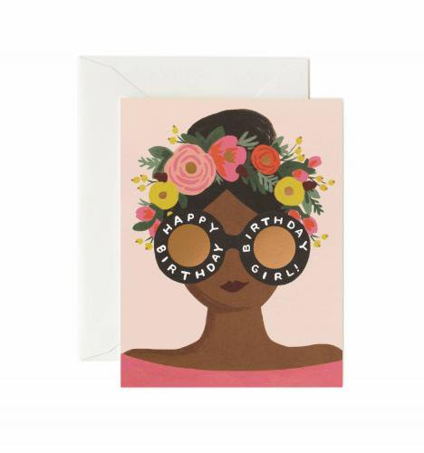 RIFLE PAPER CO. | FLOWER CROWN BIRTHDAY GIRL (GCB038) | グリーティングカード