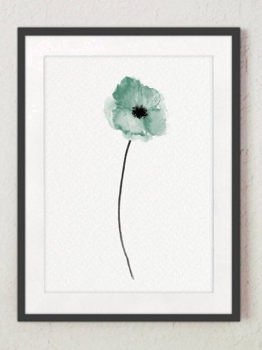 COLOR WATERCOLOR | Poppy Art Print #2 | A4 アートプリント/ポスター