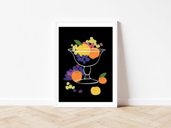 ANEK | Still Life - Grapes & Lemons and Oranges | アートプリント/ポスター (50x70cm)【北欧 インテリア おしゃれ】