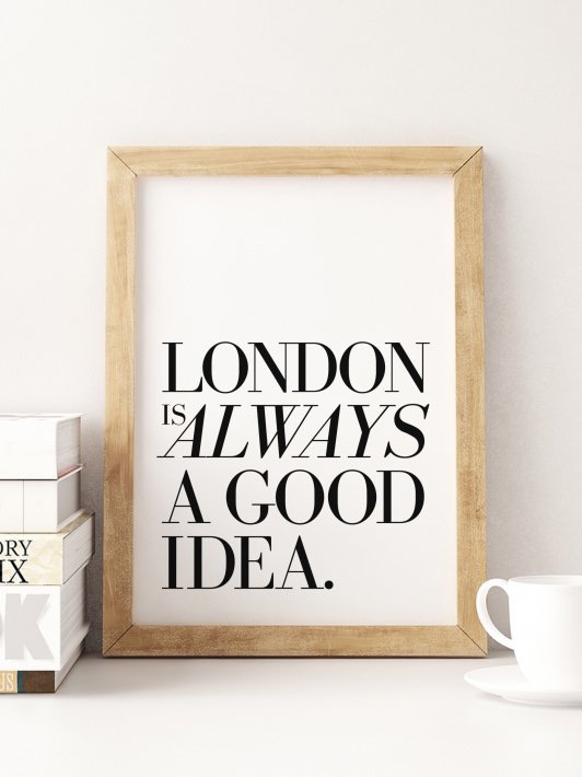 THE LOVE SHOP | LONDON IS ALWAYS A GOOD IDEA | A4 アートプリント/ポスター