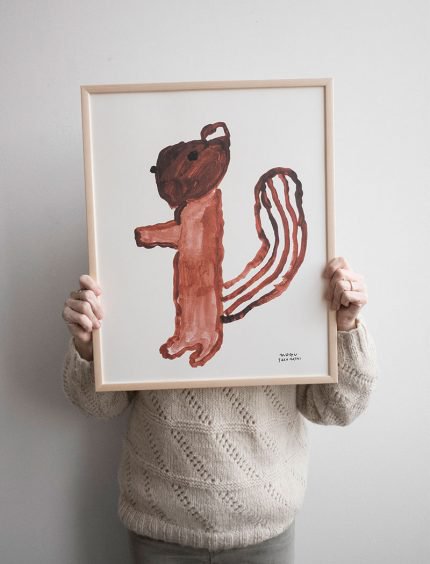 FINE LITTLE DAY | SQUIRREL POSTER | アートプリント/ポスター (40x50cm)【北欧 雑貨 インテリアリビング おしゃれ】