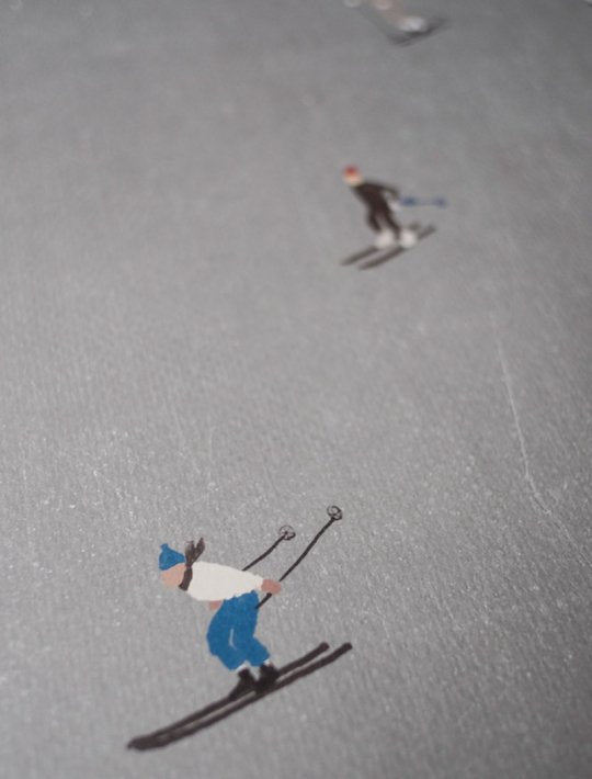 FINE LITTLE DAY | SKIERS POSTER | アートプリント/ポスター (50x70cm)【北欧 雑貨 インテリア リビング おしゃれ】