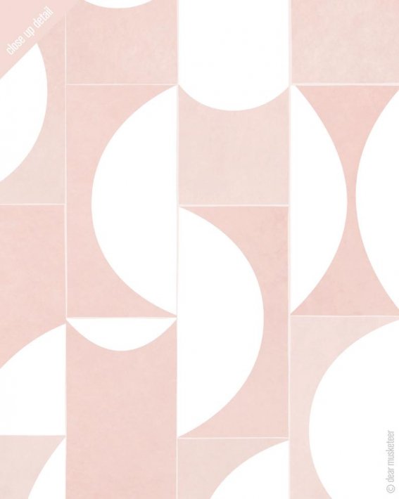 dear musketeer | GEOMETRIC BLUSH TILES ABSTRACT PRINT | A3 アートプリント/ポスター