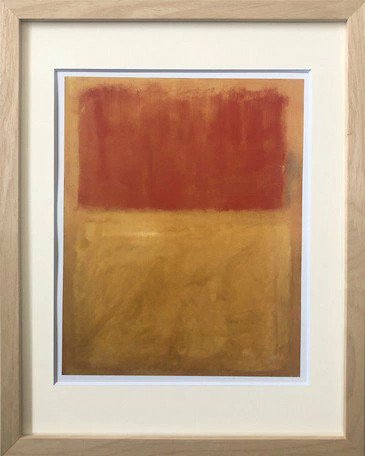 MARK ROTHKO (マーク・ロスコ) | Orange and Tan, 1954 | アートプリント/ポスター フレーム付き 北欧 モダンアート 抽象画 アートポスター 木製