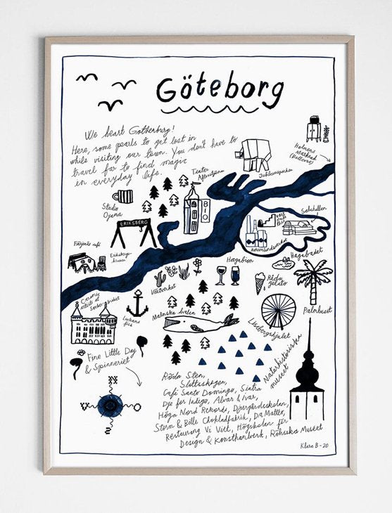 FINE LITTLE DAY | GOTHENBURG POSTER | アートプリント/アートポスター (50x70cm) 北欧 雑貨 インテリア リビング おしゃれ