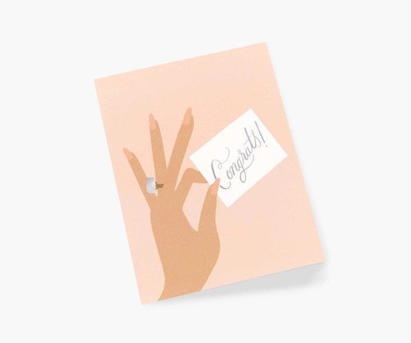 RIFLE PAPER CO. | CONGRATS RING (GCW020) | グリーティングカード【ライフルペーパー 結婚祝い 結婚式 手紙 ギフト】