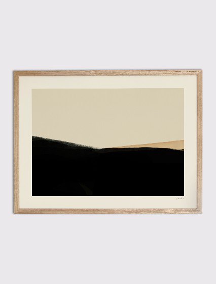 CARO CARO PRINTS | Minimalist Landscape Art Print (MNLT-08) | アートプリント/アートポスター (30x40cm) 北欧 アブストラクト