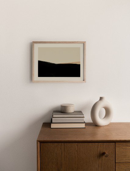 CARO CARO PRINTS | Minimalist Landscape Art Print (MNLT-08) | アートプリント/アートポスター (30x40cm) 北欧 アブストラクト