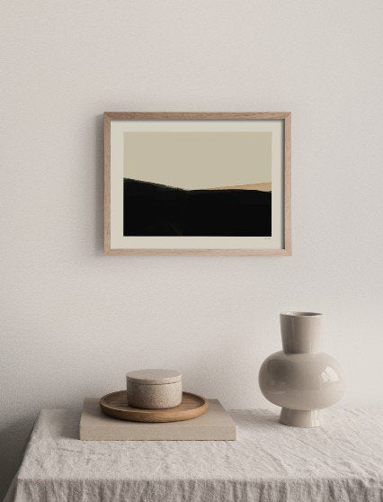 CARO CARO PRINTS | Minimalist Landscape Art Print (MNLT-08) | アートプリント/アートポスター (30x40cm) 北欧 アブストラクト