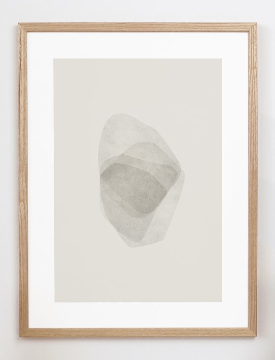 CARO CARO PRINTS | Abstract Neutral Art Print (GMTC-3701) | アートプリント/アートポスター (30x40cm) 北欧 アブストラクト