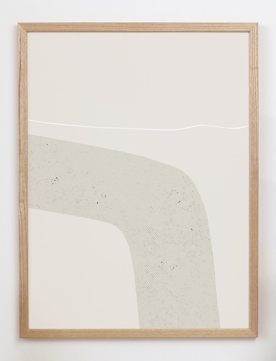 CARO CARO PRINTS | Abstract Beige Art Print (GMTC-2601) | アートプリント/アートポスター (30x40cm) 北欧 アブストラクト