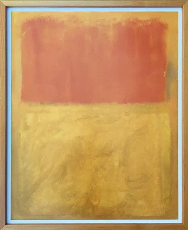 MARK ROTHKO (マーク・ロスコ) | Orange and Tan, 1954 (large) | アートプリント/ポスター フレーム付き 北欧 モダンアート 抽象画 木製 送料無料