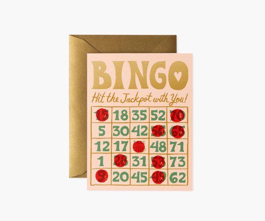 RIFLE PAPER CO. | BINGO (GCL043) | グリーティングカード ライフルペーパー ステーショナリー 手紙 ギフト