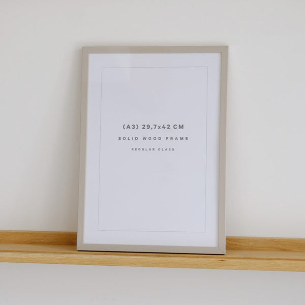 POSTER & FRAME | SOLID WOOD FRAME (cashmere grey) | ポスターフレーム 木製 カシミアグレー