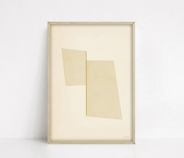 CARO CARO PRINTS | Neutral Abstract Art Print | アートプリント/アートポスター (30x40cm) 北欧