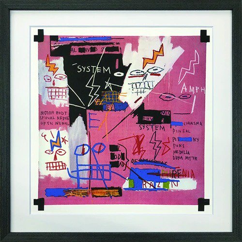 Jean-Michel Basquiat (ジャン-ミシェル・バスキア) | Six Fifty, 1982 | アートプリント/アートポスター フレーム付き 名画 アメリカ