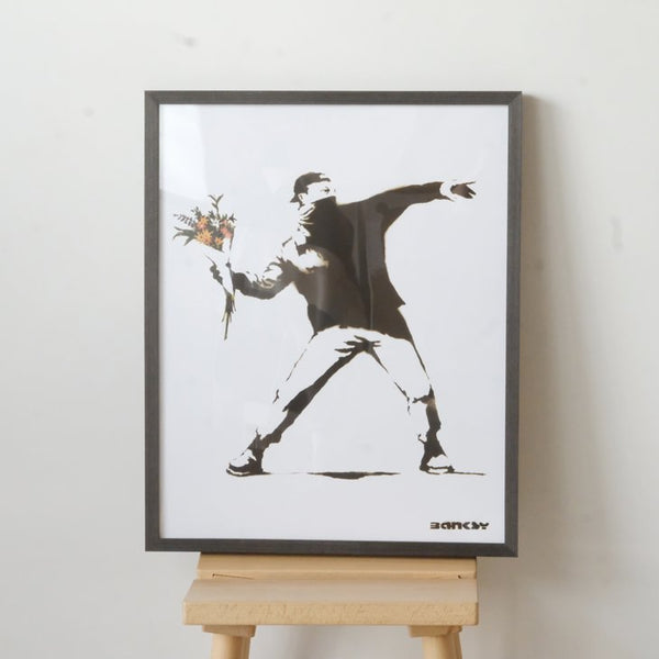 BANKSY (バンクシー) | Molotov | アートプリント/アートポスター フレーム付き 北欧 モダンアート イギリス