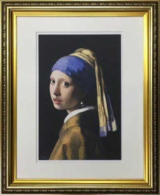 Johannes Vermeer (ヨハネス・フェルメール) | 真珠の耳飾りの少女 | アートプリント/アートポスター フレーム付き