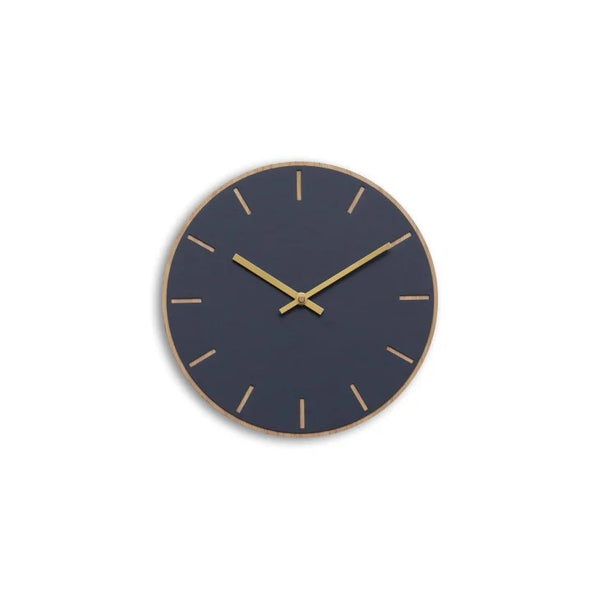 hemverk (ヘンベルク) | Wall Clock Linoleum φ280mm (smoky blue / nero) | 時計 掛け時計 北欧 デンマーク インテリア