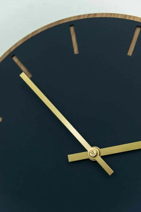 hemverk (ヘンベルク) | Wall Clock Linoleum φ280mm (smoky blue / nero) | 時計 掛け時計 北欧 デンマーク インテリア