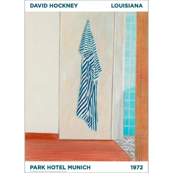 LOUISIANA | DAVID HOCKNEY - PARK HOTEL MUNICH (1972) | A2 アートプリント/ポスター 北欧 デンマーク おしゃれ