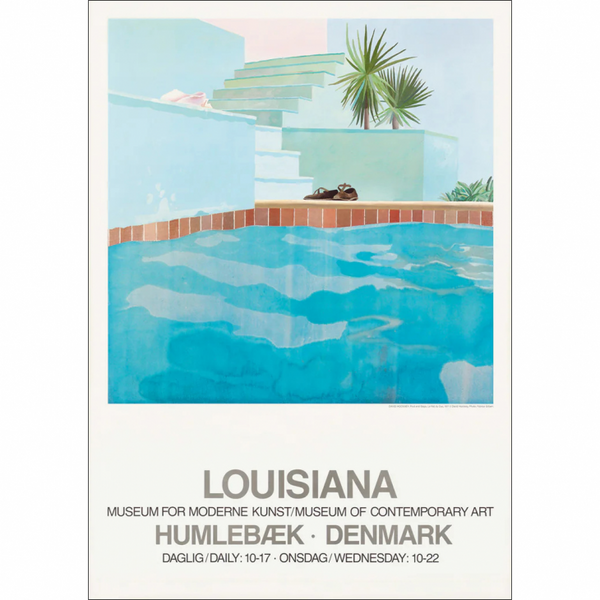 LOUISIANA | DAVID HOCKNEY - POOL AND STEPS (1971) | A1 アートプリント/ポスター 北欧 デンマーク ルイジアナ美術館